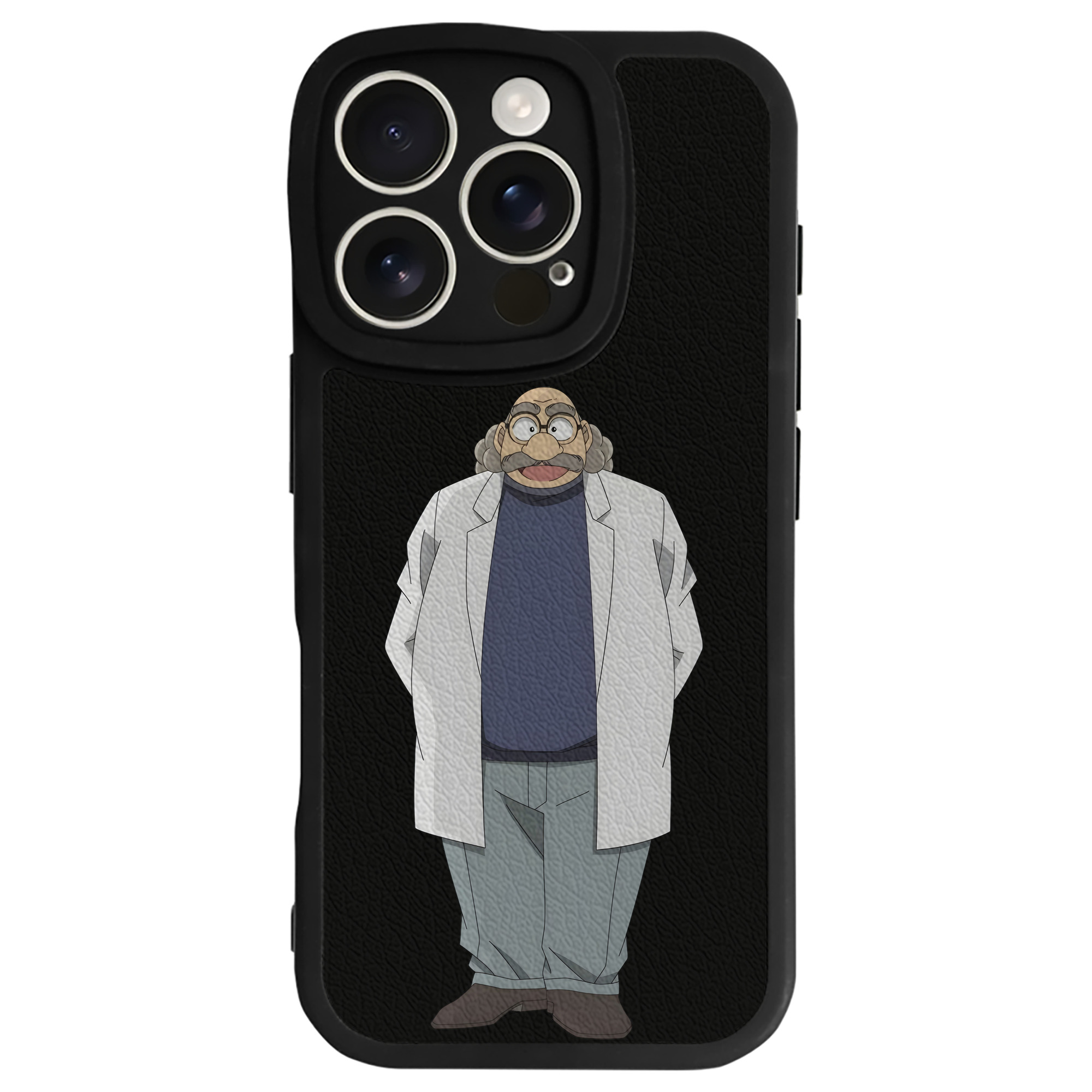 （画像用） 名探偵コナン あがさ ひろし Detective Conan Agasa Hiroshi 【iPhone 16シリーズ対応】シリコンスマホケース（レザー調） 材質：シリコン
